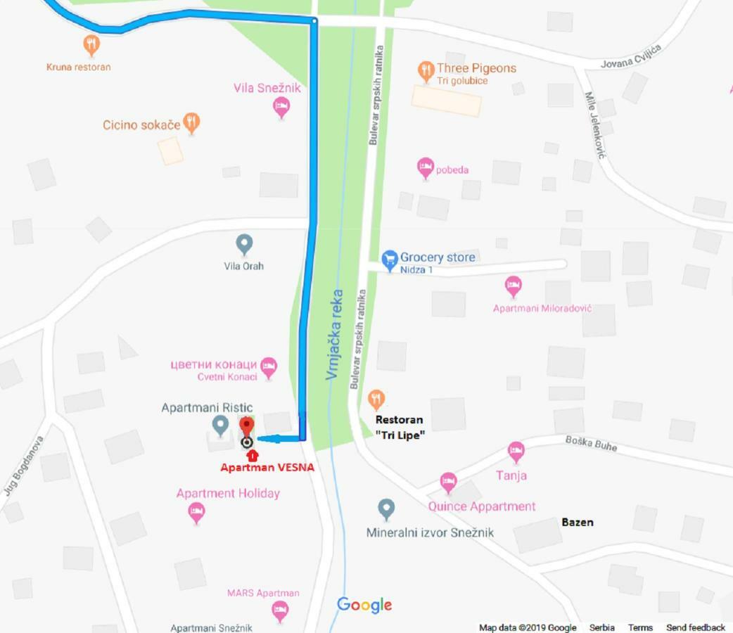 Vesna Apartman Vrnjacka Banja Bagian luar foto